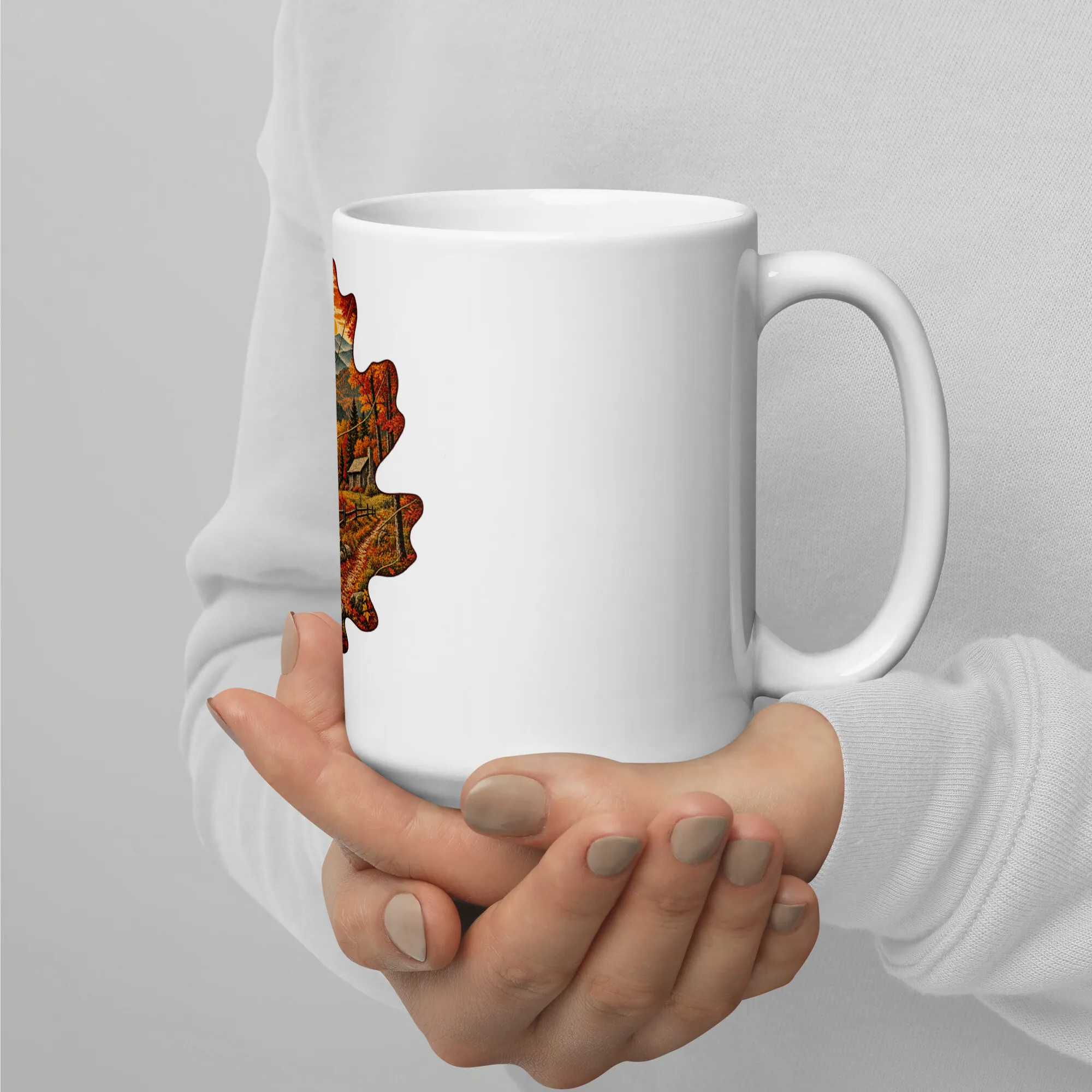 Appalachian Autumn Oak mug, 15 oz, the other side