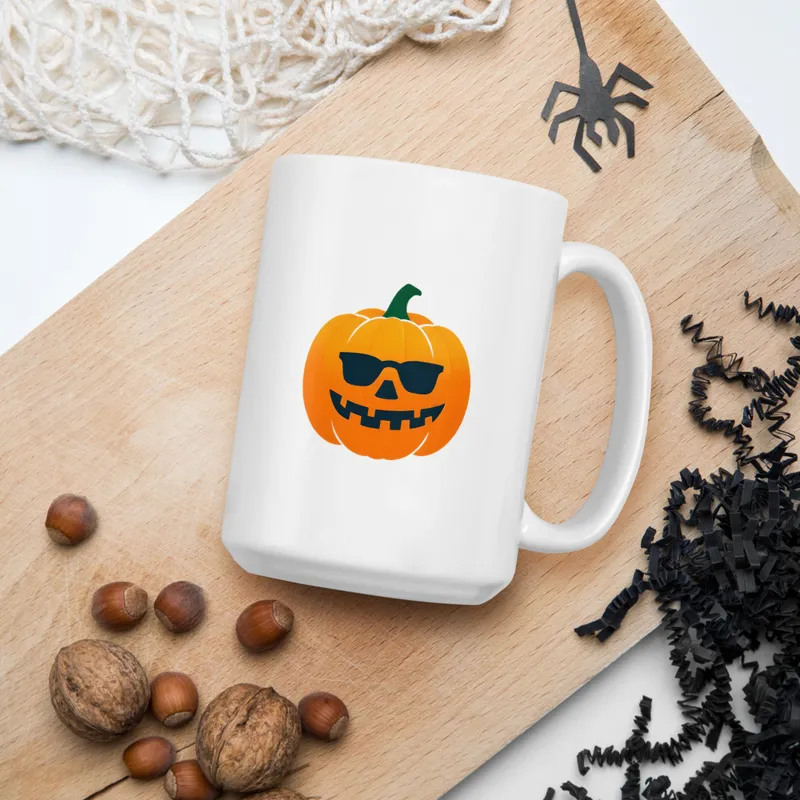 Cool Pumpkin mug, 15 oz, front view